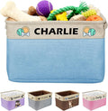 Personalized Dog Toy Storage Basket Custom Collapsible Toy Bin by Bliver