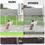 Decorative Garden Fence 24in x20ft, 10 Pack No Dig Fence Animal Barrier - Image 3