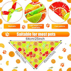 Eccliy 30 Pack Summer Fruit Dog Bandanas Bulk Soft Triangle Dog Scarfs - Image 2