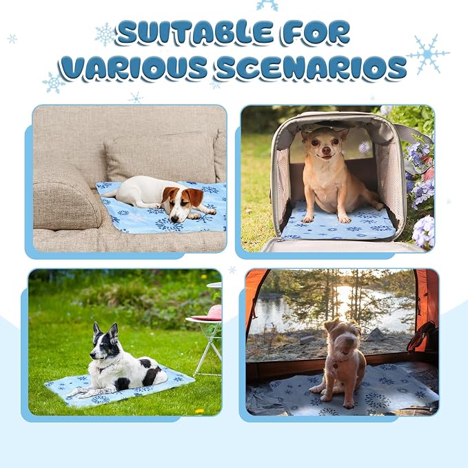 Nuanchu Dog Stroller Cooling Mat Waterproof Outdoor Pet Cooling Mat Washable - Image 7