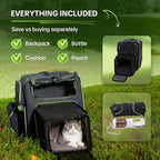 Cat Carrier Backpack for Travel & Car, 3-in-1 Expandable Cat & Small Dog - Image 7