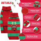 Dog Cat Christmas Sweater Boy Girl Ugly Reindeer Xmas Pet Clothes Holiday Puppy - Image 4
