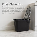 IRIS USA Cat Litter Box, Large Cat Box Enclosure, Top Entry - Image 3