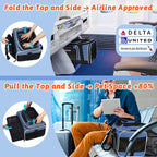 Petskd Top and Side Expandable Pet Carrier 18x11x11 Inches Delta United Airline - Image 2