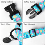 DOGWONG Easter Dog Collar, Colorful Egg Dog Collar Soft Durable Adjustable - Image 3
