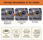Pet Feeding Mat for Floors Waterproof Dog Mat for Food and Water Absorbent - Image 2