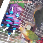 JSLZF Bird Chewing Toy for Parrot Cockatiel Conure Wood Block Cage Hanging - Image 4