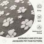 Waterproof Blanket for Dog Cat or Adult, Cute 3D Textured Paw Dog Blanket for - Image 5