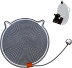 Cat Scratcher Mat, Natural Cotton Rope Cat Scratching Pad, 16.9'' Round Cat by Unknown