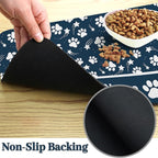 Personalized Dog Food Mat Custom Pet Feeding Absorbent Mats - Image 4