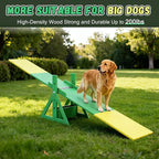 94.5" Adjustable Dog Agility Seesaw 4-Level Height Training Teeter - Image 5