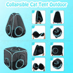 BWOGUE Outdoor Cat Enclosures for Indoor Cats, 4 in 1 Outdoor Cat Tent - Image 6