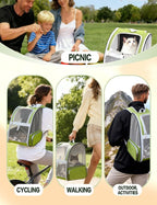 Green Cat Backpack Carrier - Image 8