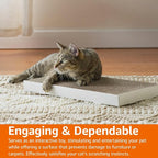 Amazon Basics Corrugated Cardboard Cat Scratcher, Scratching Board, Reversible - Image 6