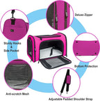 Soft Sided Carrier for Small Medium Cats Dogs, TSA Airline Approved Collapsible - Image 3