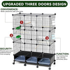 Encrypted Bird Cage, with Wooden Perches, Metal Parakeet Cage with Slide-Out - Image 7