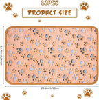 Tegeme 12 Pcs Pet Blankets Soft Fluffy Fleece Dog Cat Warm Paw Print Pattern - Image 2