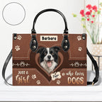 Personalized Pet Mom Leather Handbag – Custom Name Dog Cat Photo Purse - Image 7