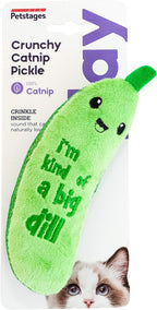 Catstages Crunchy Pickle Kicker Cat Toy – Plush Crinkle Toy - Image 2