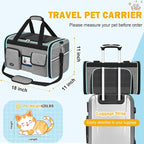 HUANLANG Soft-Sided Cat Carrier Airline Approved, Dog Carriers - Image 5