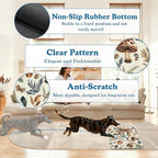 Vintage Mushroom Floral Dog Cat Food Mat–Christmas Stocking Absorbent - Image 4