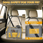 Pawinner Cat Carriers, 17.7"x13"x13" Collapsible Pets Travel Carriers Dog - Image 8