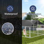 236"x 118" Outdoor Dog Enclosure Heavy Duty Dog Kennel House Mesh Dog Big Cage - Image 6