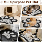 Dog Food Mat for Bowls, Absorbent Quick Dry Dog Cat Mats for Food and Water - Image 7