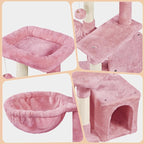 Topeakmart Cat Tree Tower for Indoor Cats, 34.5in Cute Kitten Tree Activity - Image 4