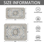 2 Pack Dog Food Mats for Floors, Absorbent and Quick-Drying Pet Cat Food Mat - Image 6