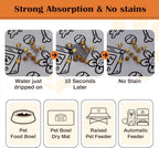 Pet Feeding Mat for Floors Waterproof Dog Mat for Food and Water Absorbent - Image 2