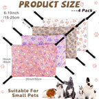 Geelin 4 Pcs Cat Hammock for Cage Hanging Soft Pet Hammock Bed - Image 2
