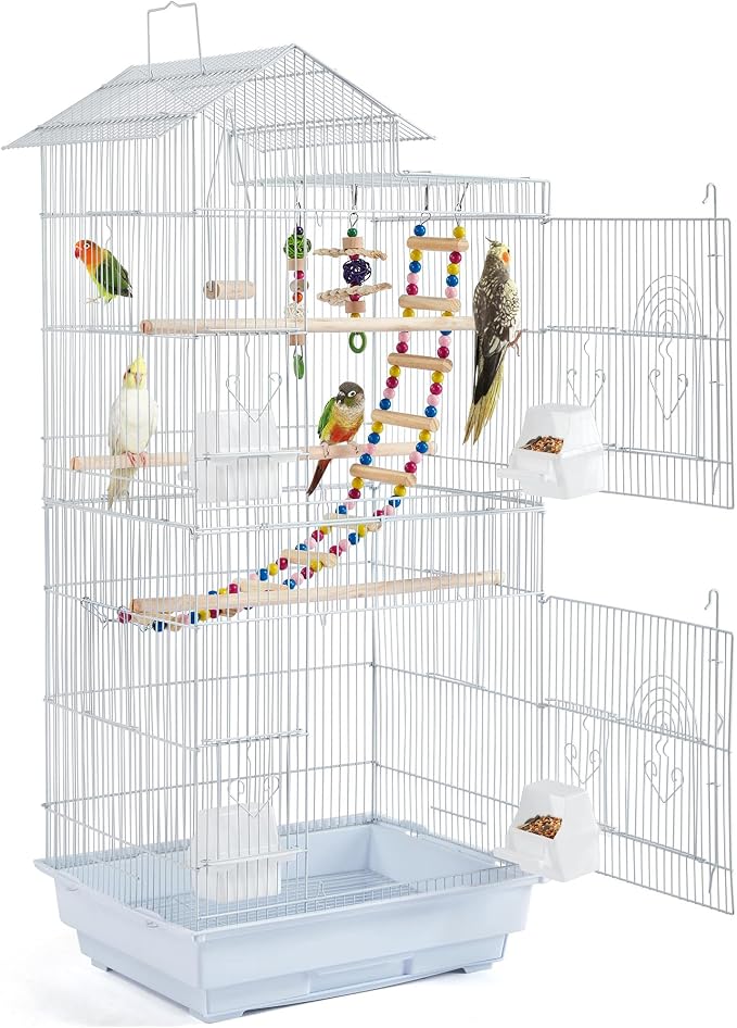 Yaheetech 39-inch Roof Top Medium Parakeet Bird Cages by Yaheetech