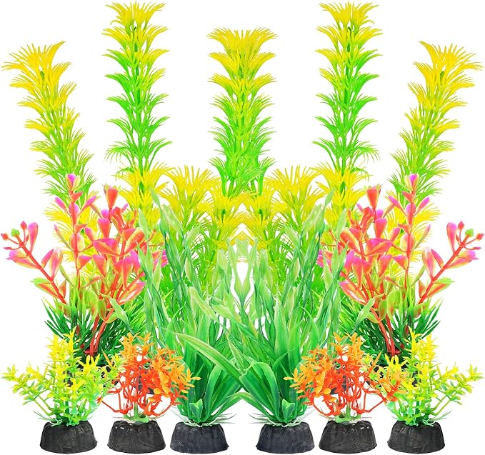 AQUANEAT Artificial Fish Tank Plants, Aquarium Decorations by Aquaneat