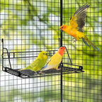 Okllen Bird Perch Stand, Bird Cage Platform Wire Patio Sundeck Playground - Image 7