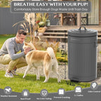 PAWZIDEA Dog Poop Trash Can Outside Odor Control, 3.1Gallon Large Pet Poop Can - Image 4