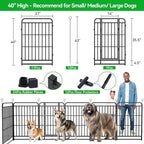 Heavy Duty Dog Playpen: 12 Steel Panels 40" Height, Square Steel Pipe - Image 5