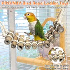 PINVNBY 2PCS Bird Ladder Bridge, Bamboo Bird Toys - Image 3