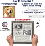 Personalized Dog Memorial Picture Frame Remembrance Gifts - Image 2