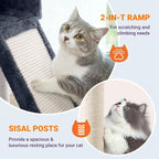 Allewie 81 Inches Tall Cat Tree/Multi-Level Large Climbing Tree House and Towers - Image 5