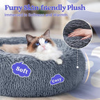 rabbitgoo Cat Beds for Indoor Cats, 20 inches Cat Bed Machine Washable - Image 2