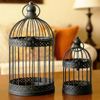 VELA LANTERNS Bird Cage Decor Candle Holder Lantern Decorative Table by VelaCandleLanterns