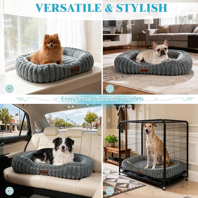 Orthopedic Dog Bed for Large Dogs, Comfort-Sided Calming Pet Bed - Image 8
