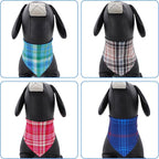 30 Pcs Plaid Dog Bandanas for Small Dogs Medium Stitch Dog Bandana Bulk - Image 4