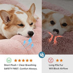 OhGeni 31 inches Calming Donut Orthopedic Dog & Cat Bed - Image 3