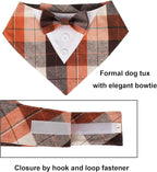 ADOGGYGO Fall Dog Tuxedo Bandana, Adjustable Halloween Thanksgiving Costume - Image 4