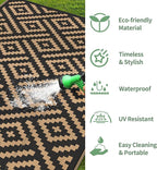 GENIMO Outdoor Rug for Patio Clearance, Reversible Plastic Straw Rugs for RV - Image 5