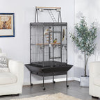 Yaheetech 69-inch Wrought Iron Rolling Large Parrot Bird Cage - Image 2