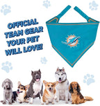Pets First NFL Miami Dolphins TIE Bandana, Large/X-Large. Dog Bandana Scarf Bib - Image 3