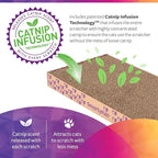 SmartyKat Scratch Up Corrugated Hanging Cat Scratcher, Catnip Infusion - Image 6